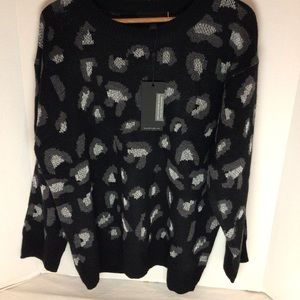 Kendall & Kylie black “spotted “ sweater